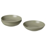 FÄRGKLAR Plato hondo, Mate verde, 23 cm
