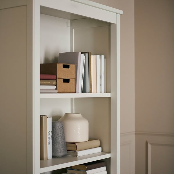 FÄRJKARL Biblioteca, blanco hueso, 77x39x188 cm