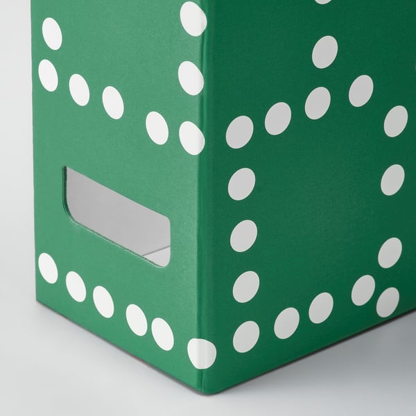 FJÄDERHARV Archivador, verde/Lunares