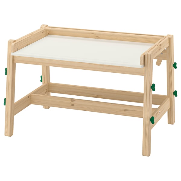 FLISAT Escritorio infantil, Altura ajustable/verde