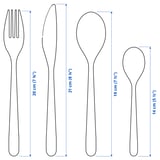 FÖRNUFT Set cubiertos, 24 piezas, rosado dorado