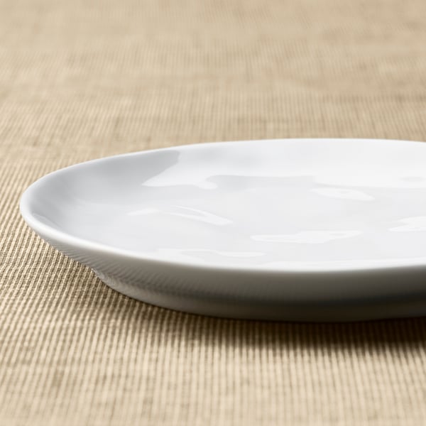 FORELLTETRA Plato, blanco, 19 cm