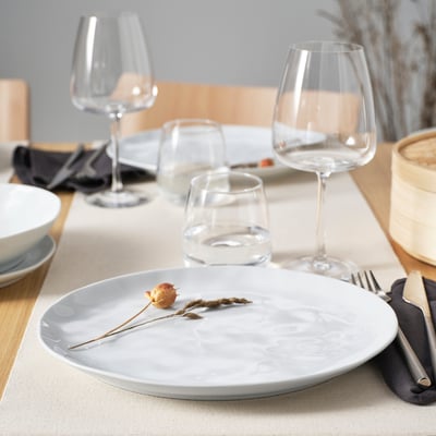 FORELLTETRA Plato, blanco, 29x25 cm