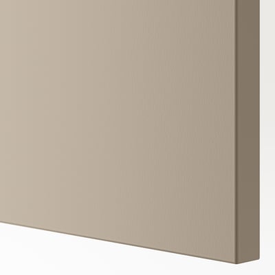 FORSAND Puerta con bisagras, beige grisáceo, 50x195 cm