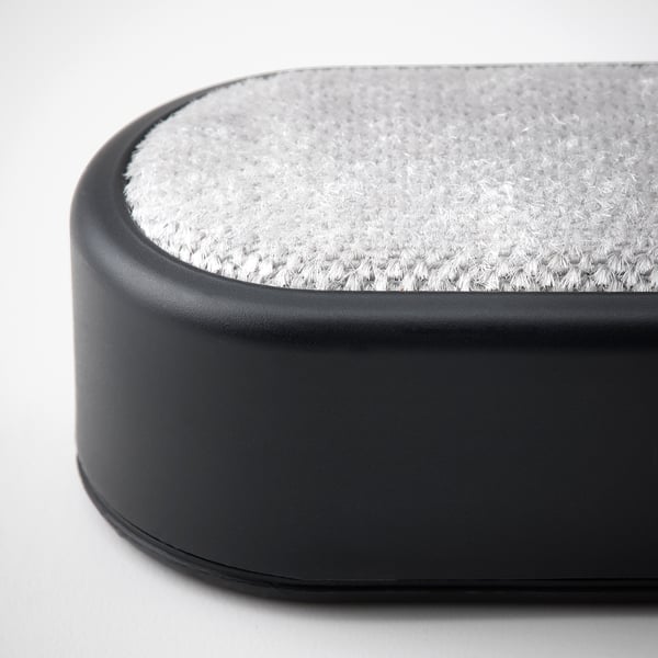 FRUKTPLOCKARE Quita motas reusable, negro con gris claro, 12x6x4 cm