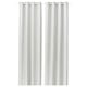 GINSTMOTT Cortinas, 1 par, blanco/con ojales, 145x250 cm
