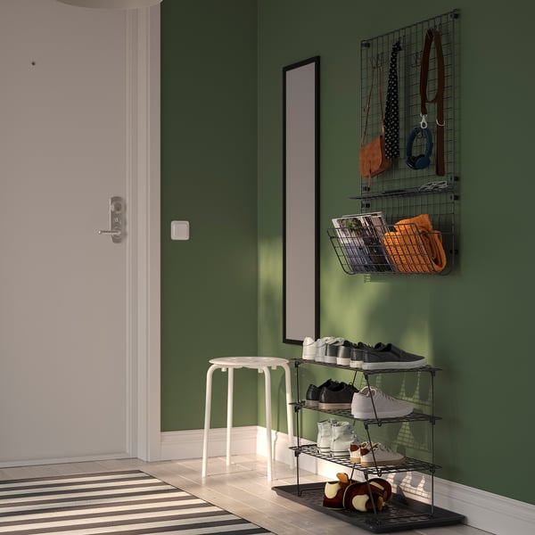 GREJIG / BAGGMUCK Muebles de entrada, juego de 6, gris