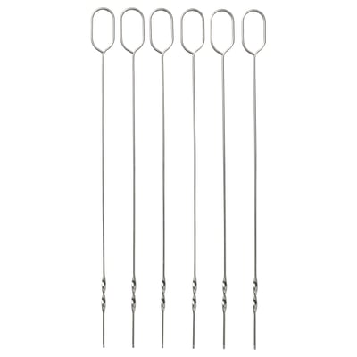 GRILLTIDER Pinchos, Acero inoxidable, 31 cm