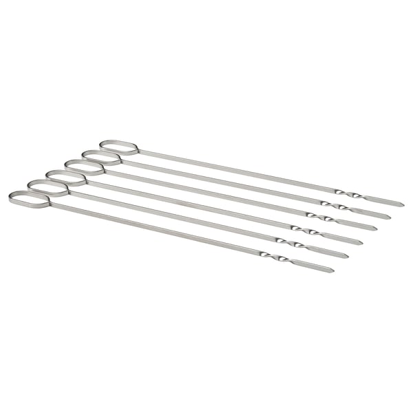 GRILLTIDER Pinchos, Acero inoxidable, 31 cm