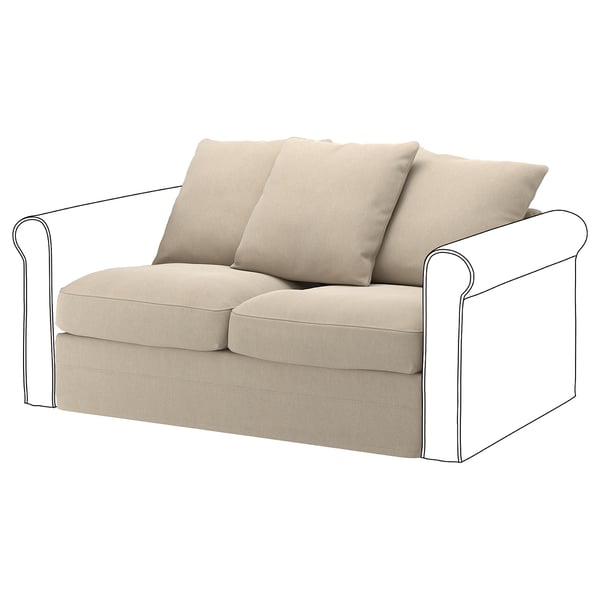 GRÖNLID Forro para módulo 2 puestos, Sporda beige
