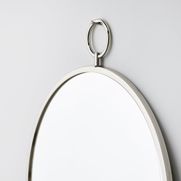 GRYTÅS Espejo, gris plata, 25 cm
