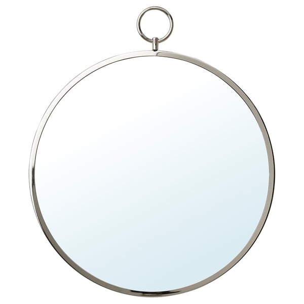 GRYTÅS Espejo, gris plata, 25 cm