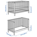 GULLIVER Set mueble infantil, 2 piezas, blanco, 60x120 cm