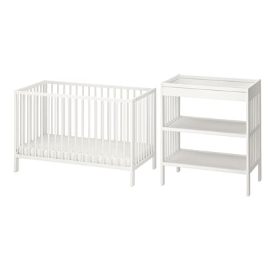 GULLIVER Set mueble infantil, 2 piezas, blanco, 60x120 cm