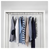 HEMNES Clóset abierto, tinturado blanco, 120x50x197 cm