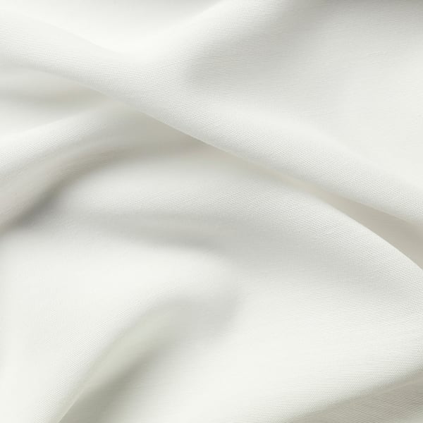 HILJA Cortinas, 1 par, blanco/con cinta de fruncir, 145x250 cm