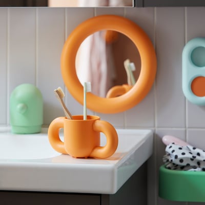 HUMLESJÖN Pocillo / mug, naranja, 31 cl