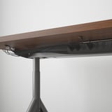 IDÅSEN Escritorio, café/gris oscuro, 160x80 cm