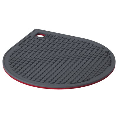 IKEA 365+ GUNSTIG Portacaliente con imán, rojo/gris oscuro