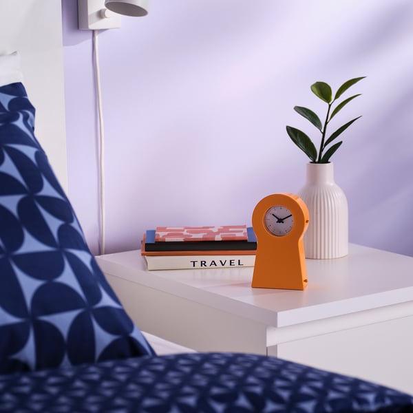 IKEA PS 1995 Reloj, naranja, 14 cm