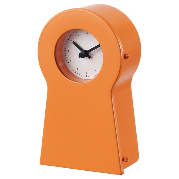 IKEA PS 1995 Reloj, naranja, 14 cm