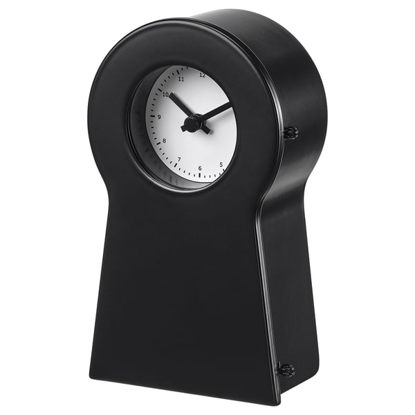 IKEA PS 1995 Reloj, negro, 14 cm