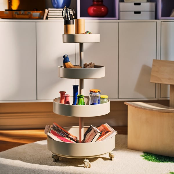 IKEA PS 2026 Carrito, beige, 89x48 cm