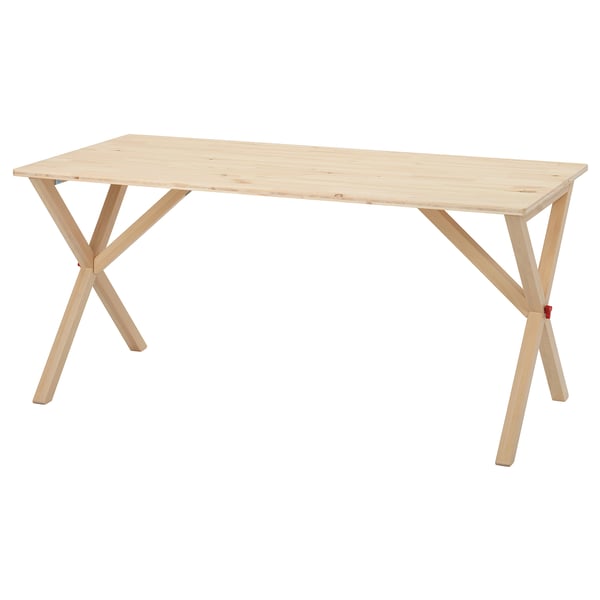 IKEA PS 2026 Mesa, plegable/pino barniz transparente, 156x75 cm