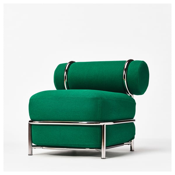 IKEA PS 2026 Silla, con cojín inflable/respaldo/Knäbäck verde