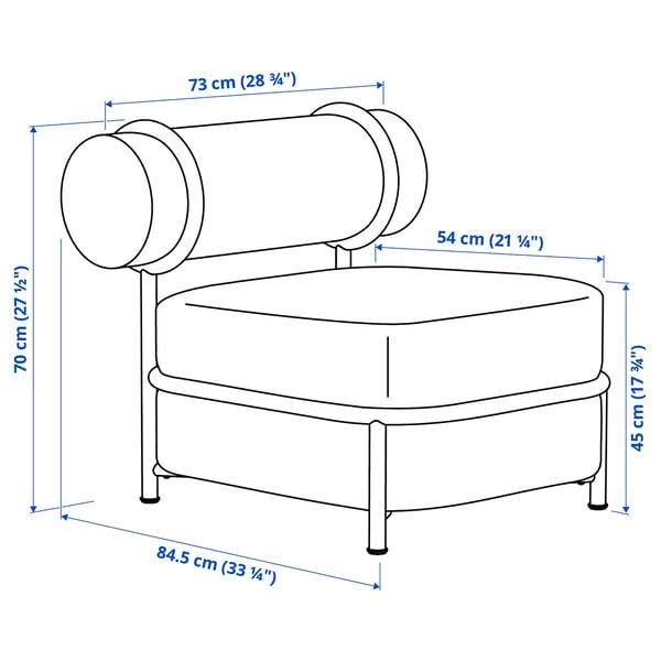IKEA PS 2026 Silla, con cojín inflable/respaldo/Knäbäck verde