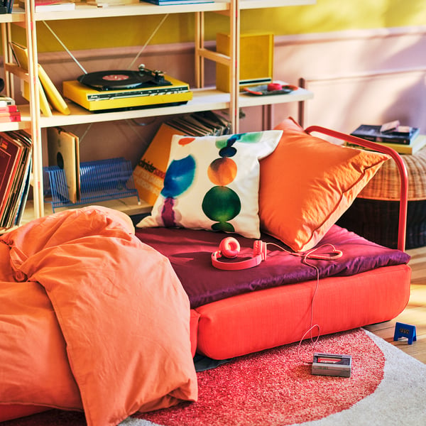 IKEA PS 2026 Sillón cama, Skiftebo naranja