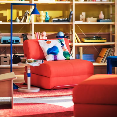 IKEA PS 2026 Sillón cama, Skiftebo naranja