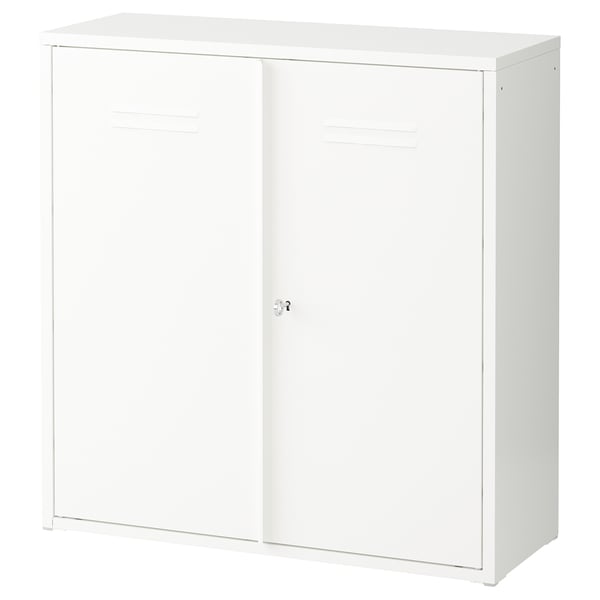 IVAR Mueble con puertas, blanco, 80x83 cm