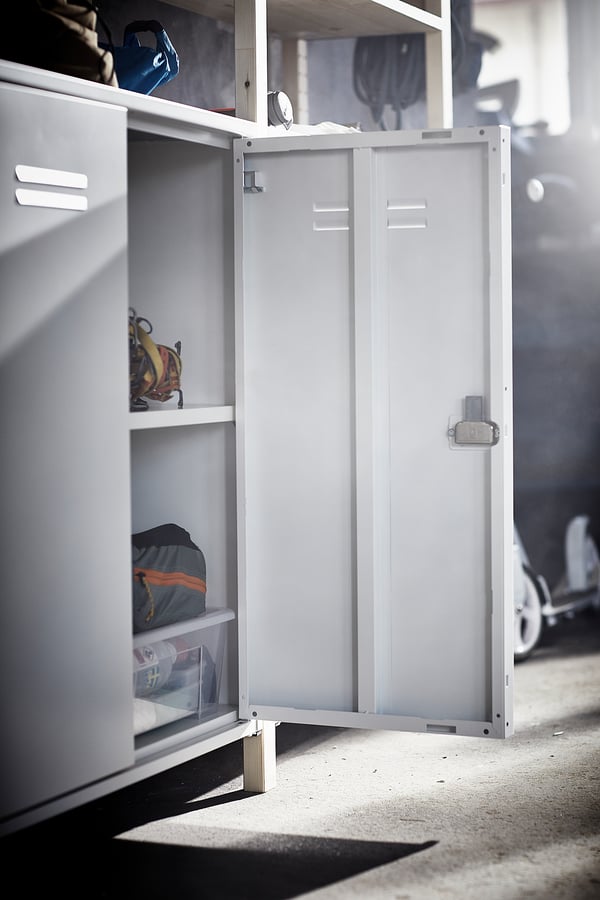 IVAR Mueble con puertas, blanco, 80x83 cm