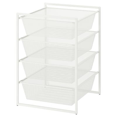 KOMPLEMENT Cesta de rejilla metálica, blanco, 50x58 cm - IKEA Colombia