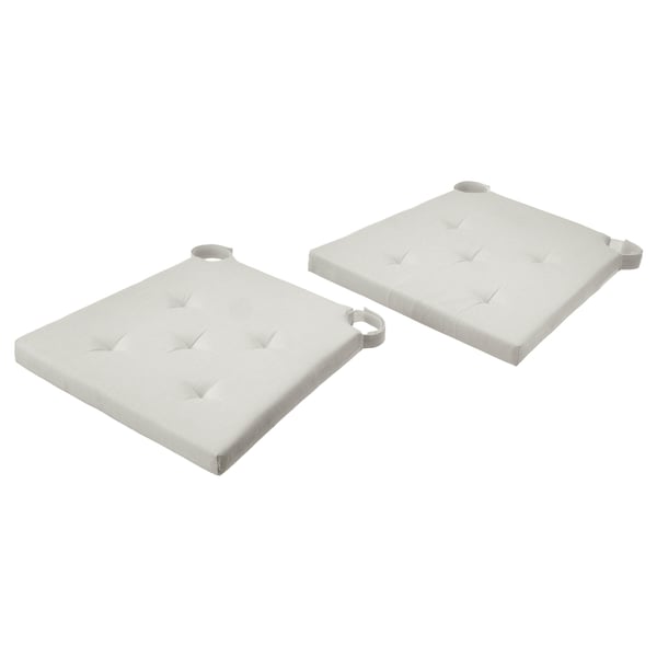 JUSTINA Cojín para silla, beige, 42/35x40x4 cm