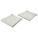JUSTINA Cojín para silla, beige, 42/35x40x4 cm