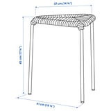 JUTEBODA Butaco, beige/blanco