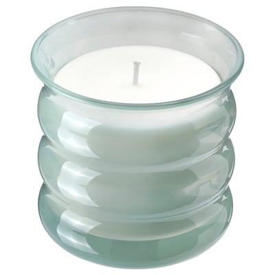 JUVELTRAST Vela aromática en vaso de vidrio, Manzana verde claro, 50 hr