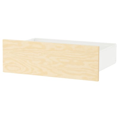 KALBÅDEN Cajón, blanco/Efecto pino alegre, 60x42x20 cm