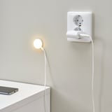 KAPPLAKE Lámpara de sobreponer LED, blanco