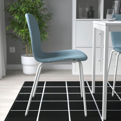 KARLPETTER Silla, Gunnared azul claro/Sefast blanco