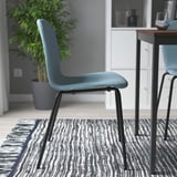KARLPETTER Silla, Gunnared azul claro/Sefast negro