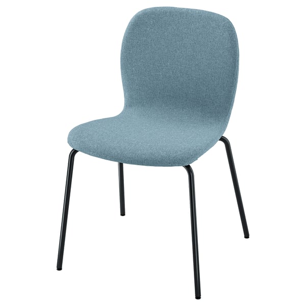 KARLPETTER Silla, Gunnared azul claro/Sefast negro