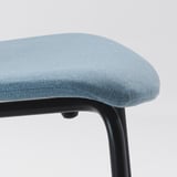 KARLPETTER Silla, Gunnared azul claro/Sefast negro