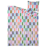 KLIBBKORSÖRT Funda de plumón y funda almohada, multicolor, 150x200/50x60 cm