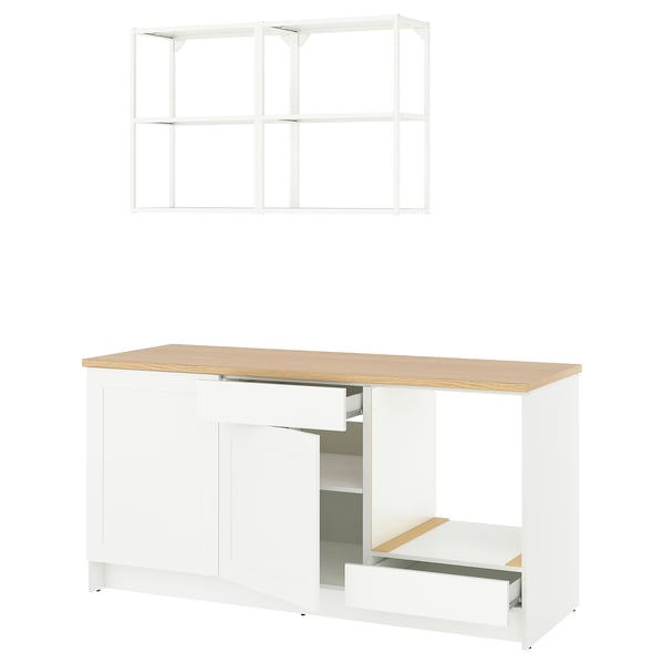 KNOXHULT Cocina, blanco Estructura, 180x61x220 cm
