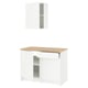 KNOXHULT Cocina, blanco, 120x61x220 cm