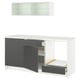 KNOXHULT Cocina, gris oscuro, 180x61x220 cm