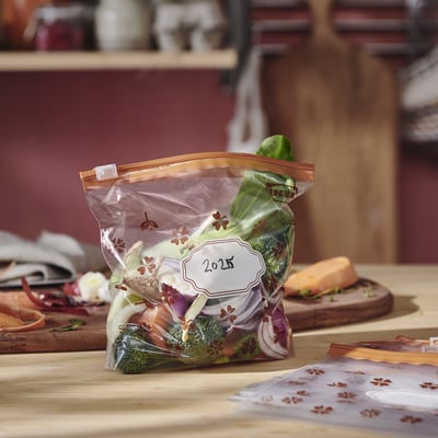 KÖSSEBÄR Bolsa resellable, café, 1 l